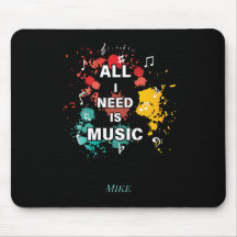 Alles wat ik nodig heb is muziek, kleurrijke moder