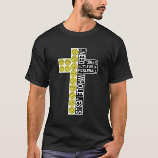 Alles wat ik nodig heb is Pickleball Jesus Distres T-shirt