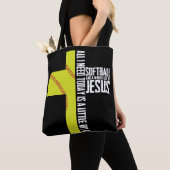 Alles wat ik nodig heb is Softball en Jezus Gift Tote Bag (Dichtbij)