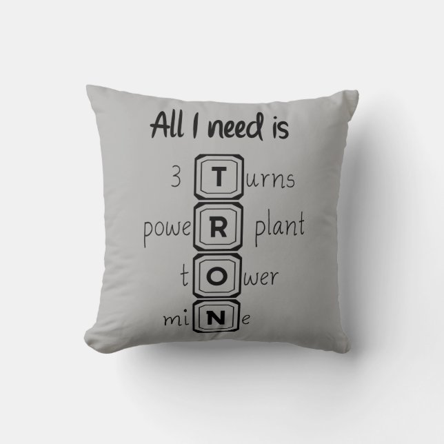 Alles wat ik nodig heb is TRON Kussen (Voorkant)