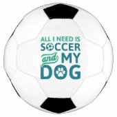 Alles wat ik nodig heb is Voetbal en mijn hond (Voorkant)