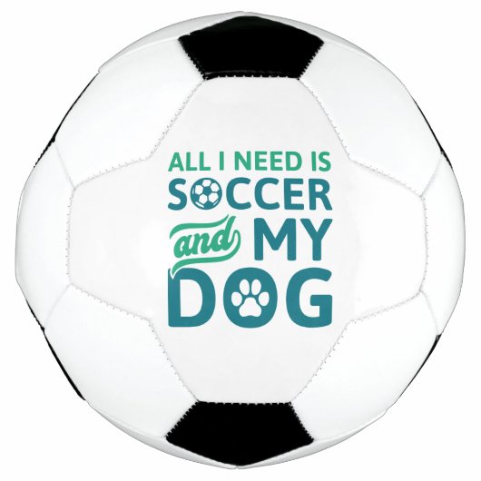 Alles wat ik nodig heb is Voetbal en mijn hond (Voorkant)