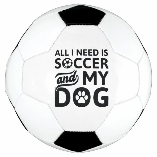 Alles wat ik nodig heb is Voetbal en mijn hond (Voorkant)