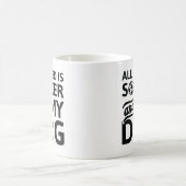 Alles wat ik nodig heb is Voetbal en mijn hond Koffiemok (Center)