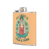 Alles wat ik nodig heb is Yoga en Yarne zin Heupfles (Links)