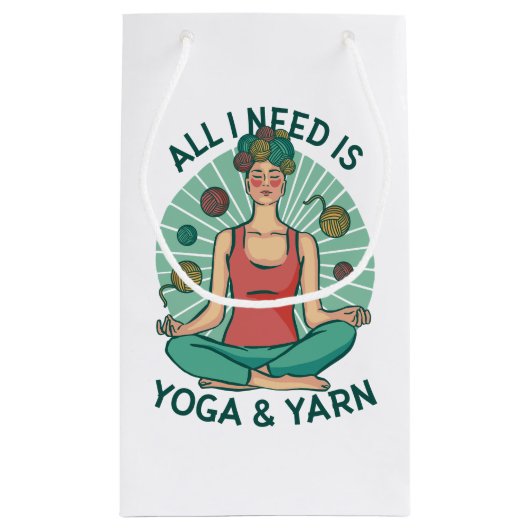 Alles wat ik nodig heb is Yoga en Yarne zin Klein Cadeauzakje (Achterkant)