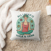 Alles wat ik nodig heb is Yoga en Yarne zin Kussen (Deken)