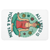 Alles wat ik nodig heb is Yoga en Yarne zin Magneet (Horizontaal)