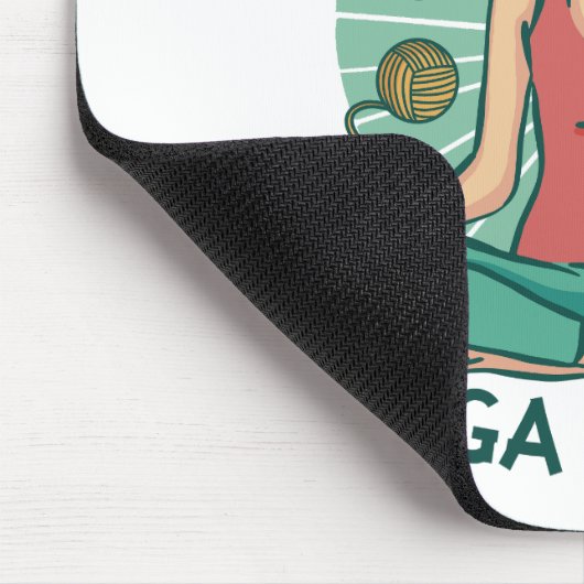 Alles wat ik nodig heb is Yoga en Yarne zin Muismat (Hoek)