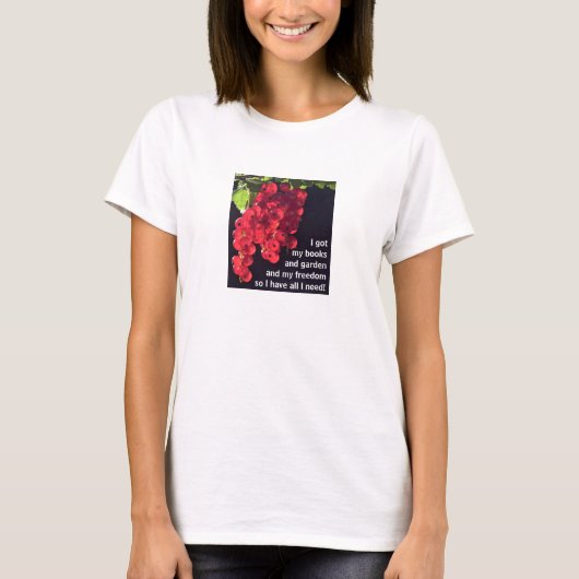 Alles wat ik nodig heb (licht) T-shirt (Voorkant)