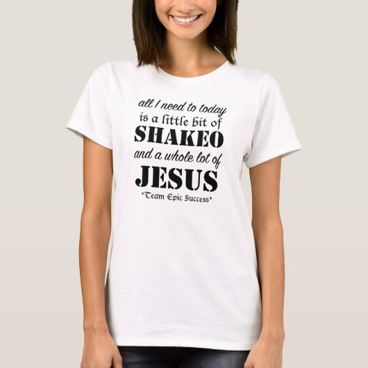 Alles wat ik nodig heb t-shirt (Voorkant)