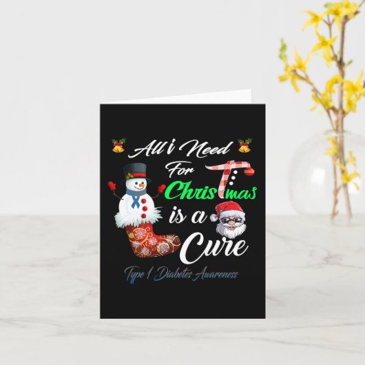 Alles wat ik nodig heb voor Kerstmis is een genezi Kaart (Gele Bloem)