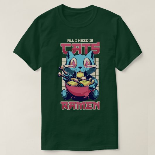 Alles wat ik nodig heb, zijn katten t-shirt (Design voorkant)