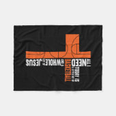 Alles wat ik vandaag nodig heb is een beetje Baske Fleece Deken (Voorkant (Horizontaal))