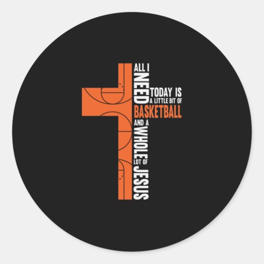 Alles wat ik vandaag nodig heb is een beetje Baske Ronde Sticker (Voorkant)