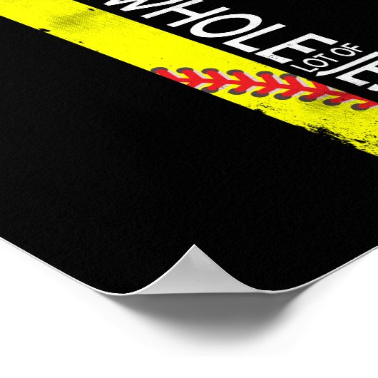 Alles wat ik vandaag nodig heb is een beetje softb poster (Hoek)