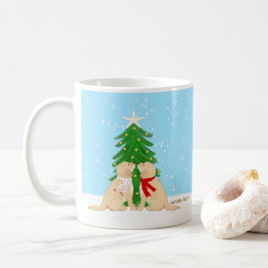 Alles wat ik voor kerst wil Honden Mok (Met donut)