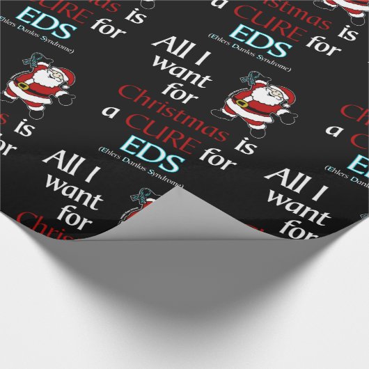 Alles wat ik voor Kerstmis/Kerstman wil...EDS Cadeaupapier (Hoek)