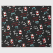 Alles wat ik voor Kerstmis/Kerstman wil...EDS Cadeaupapier (Vlak)
