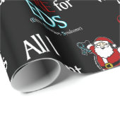 Alles wat ik voor Kerstmis/Kerstman wil...EDS Cadeaupapier (Rol Hoek)