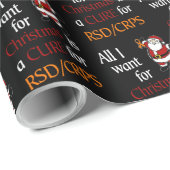 Alles wat ik voor Kerstmis/Kerstman wil...RSD/CRPS Cadeaupapier (Rol Hoek)