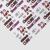 Alles wat ik voor Kerstmis/Kerstman wil... Tissuepapier (Detail)