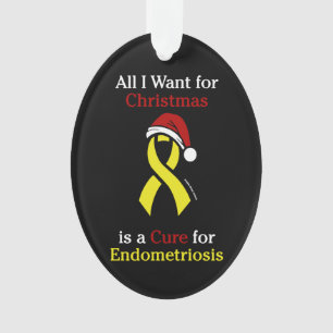 Alles wat ik voor Kerstmis/Pet wil... Endometriose Ornament