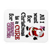 Alles wat ik voor Kerstmis wil... borstkanker Magneet (Horizontaal)