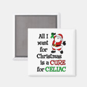 Alles wat ik voor Kerstmis wil...Celiac Magneet (Voorkant / Achterkant)