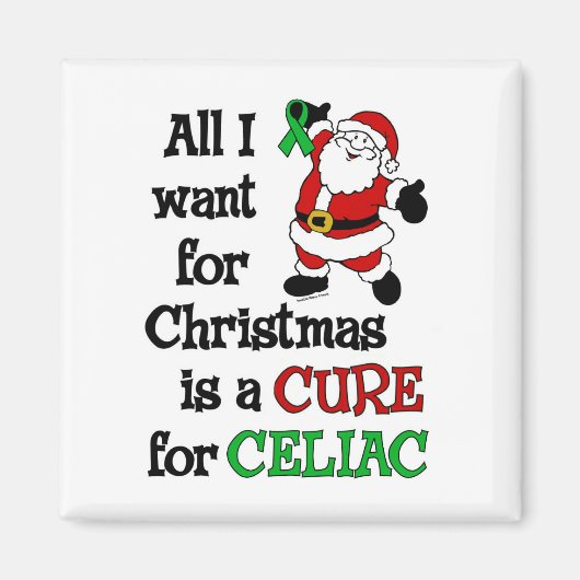 Alles wat ik voor Kerstmis wil...Celiac Magneet (Voorkant)