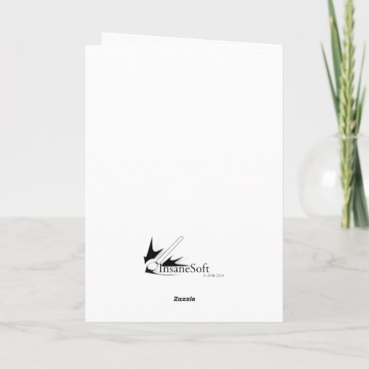 Alles wat ik voor Kerstmis wil Feestdagen Kaart (Achterkant)