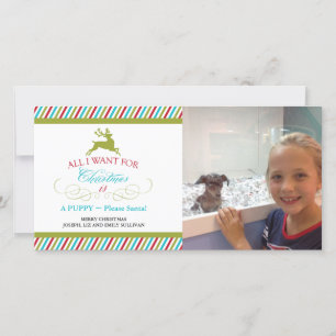 Alles wat ik voor Kerstmis wil Feestdagenkaart