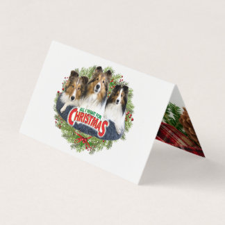 "Alles wat ik voor Kerstmis wil" - Gevouwen kaart