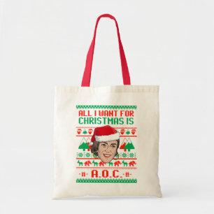 Alles wat ik voor Kerstmis wil is AOC Tote Bag