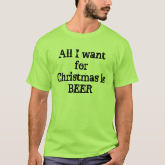 Alles wat ik voor Kerstmis wil is Beer T-shirt