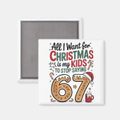 Alles wat ik voor Kerstmis wil is dat mijn kindere Magneet (Voorkant / Achterkant)