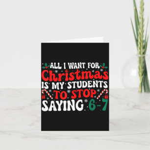 Alles wat ik voor Kerstmis wil is dat mijn student Kaart