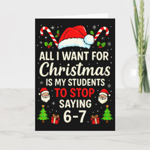 Alles wat ik voor Kerstmis wil is dat mijn student Kaart