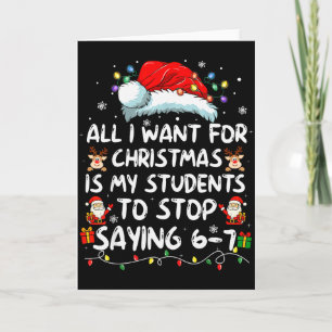 Alles wat ik voor Kerstmis wil is dat mijn student Kaart