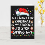 Alles wat ik voor Kerstmis wil is dat mijn student Kaart (Gele Bloem)