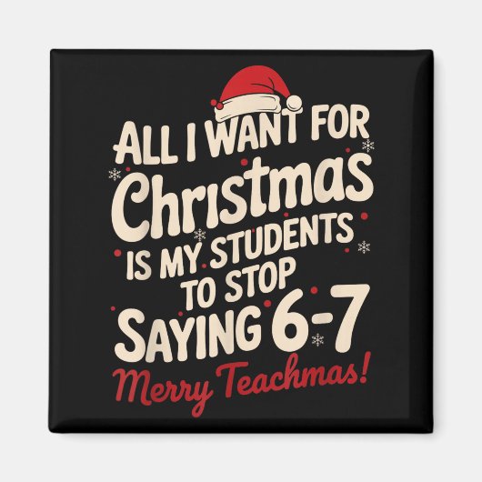 Alles wat ik voor Kerstmis wil is dat mijn student Magneet (Voorkant)