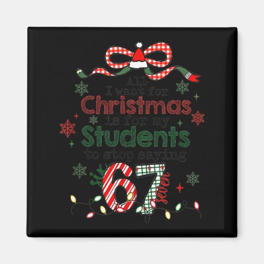 Alles wat ik voor Kerstmis wil is dat mijn student Magneet (Voorkant)