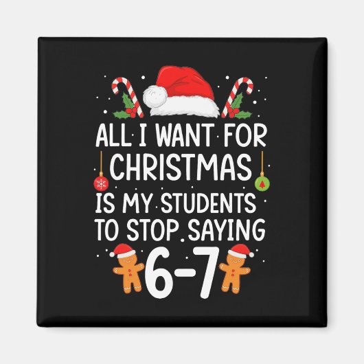Alles wat ik voor Kerstmis wil is dat mijn student Magneet (Voorkant)