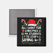 Alles wat ik voor Kerstmis wil is dat mijn student Magneet (Voorkant / Achterkant)