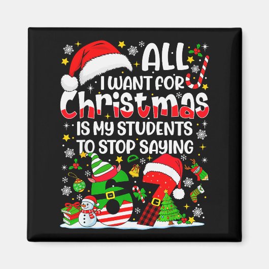 Alles wat ik voor Kerstmis wil is dat mijn student Magneet (Voorkant)