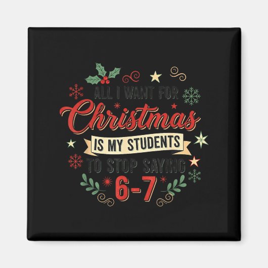 Alles wat ik voor Kerstmis wil is dat mijn student Magneet (Voorkant)