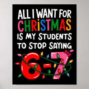 Alles wat ik voor Kerstmis wil is dat mijn student Poster