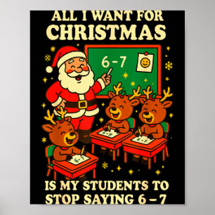 Alles wat ik voor Kerstmis wil is dat mijn student Poster