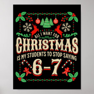 Alles wat ik voor Kerstmis wil is dat mijn student Poster