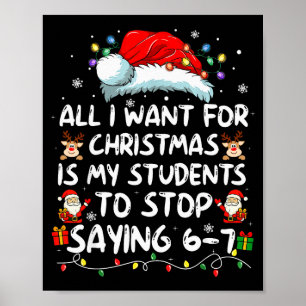Alles wat ik voor Kerstmis wil is dat mijn student Poster